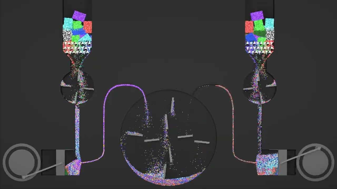 Blender 2.8 Molecular Shredding and pistons #2 4K