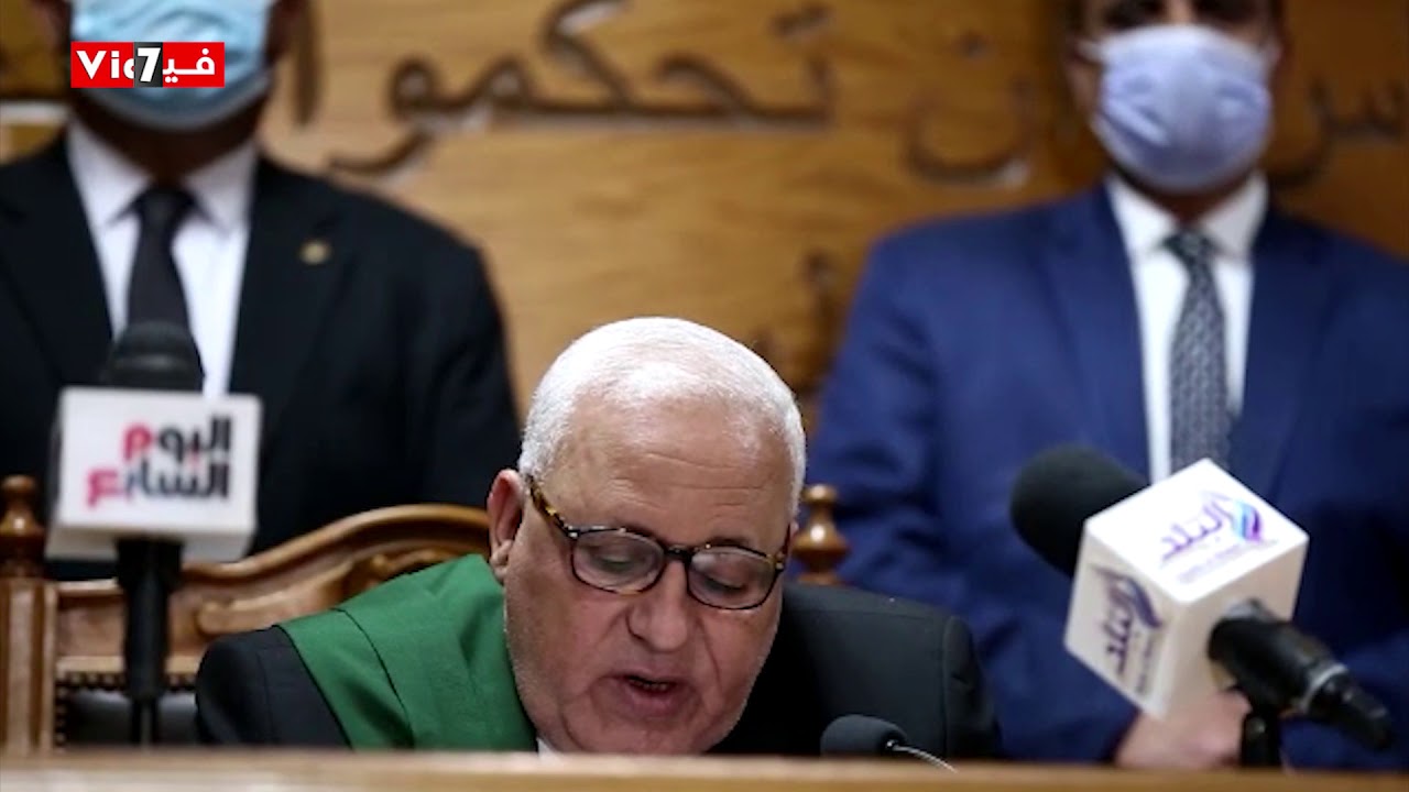 لحظة النطق بالحكم على المتهمين في أحداث شغب جزيرة الوراق