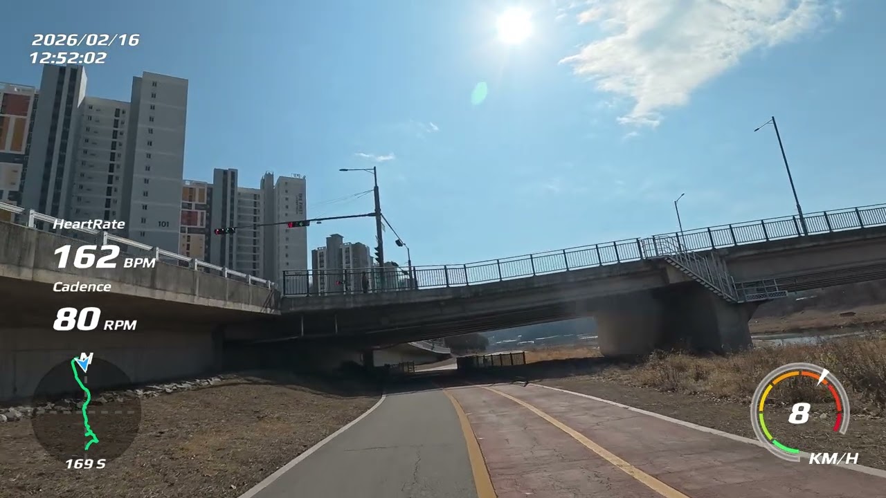 Running in Korea/Dongducheon clear day-1 Virtual Run 39min 5.4km POV