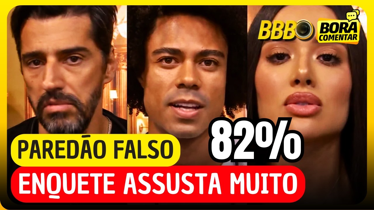 ⚠️😱BBB26 ENQUETE CHOCA! PAREDÃO FALSO! Breno, Cowboy ou Jordana? Veja quem vai!!