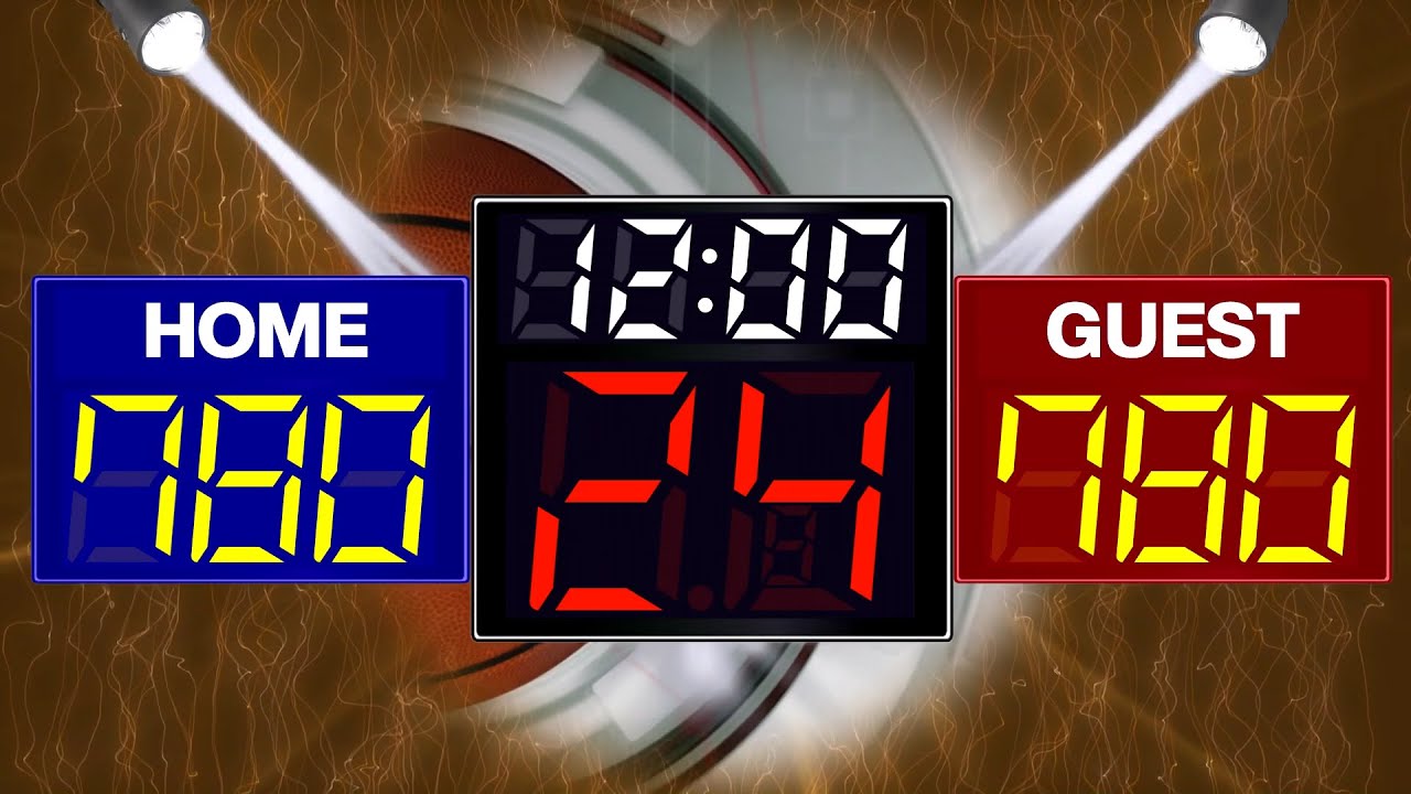 BCG 12 Minutes Countdown (Shot Clock, 780 Basketball Scoreboard) Remix Mario Party 6 Long Road Theme