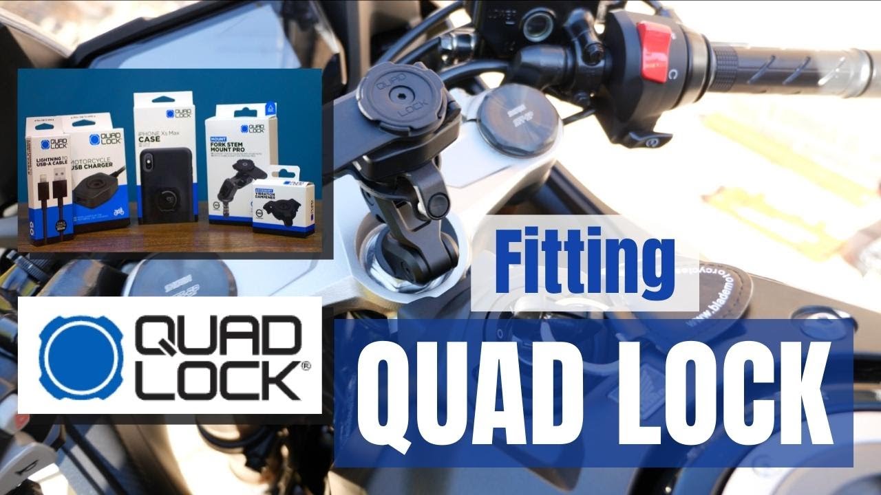 Quad Lock Install on  Honda CBR 650R  inc USB & Vibration Dampener