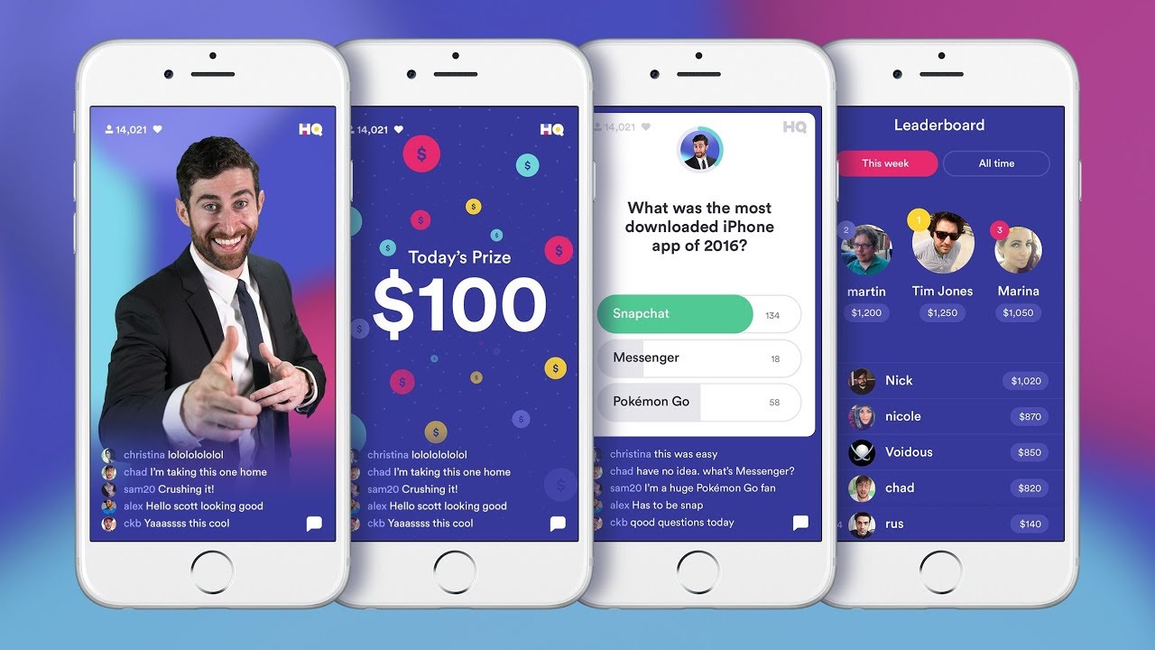 HQ Trivia Show! 2500$ Win!