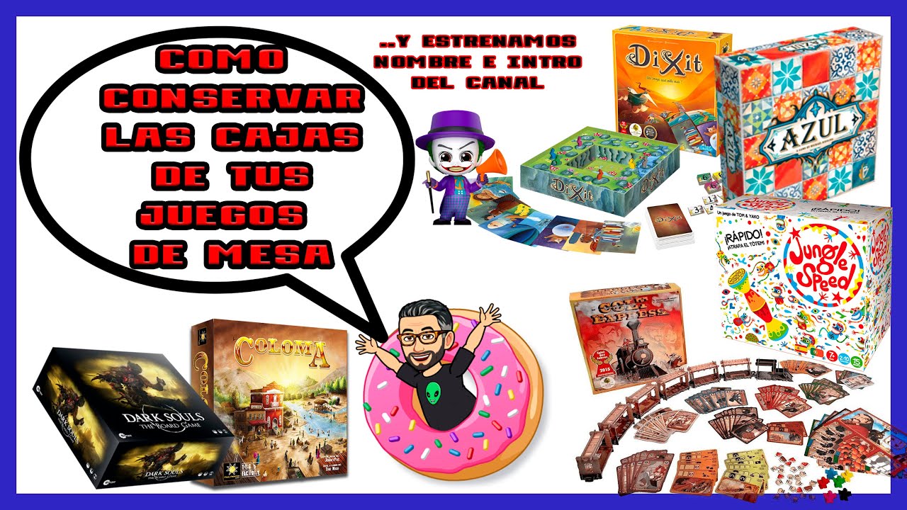 ✌😁 TUTORIAL PARA CONSERVAR LA CAJA DE TUS JUEGOS DE MESA🎲 || 📢¡¡ESTRENO NUEVO NOMBRE DEL CANAL!!💥