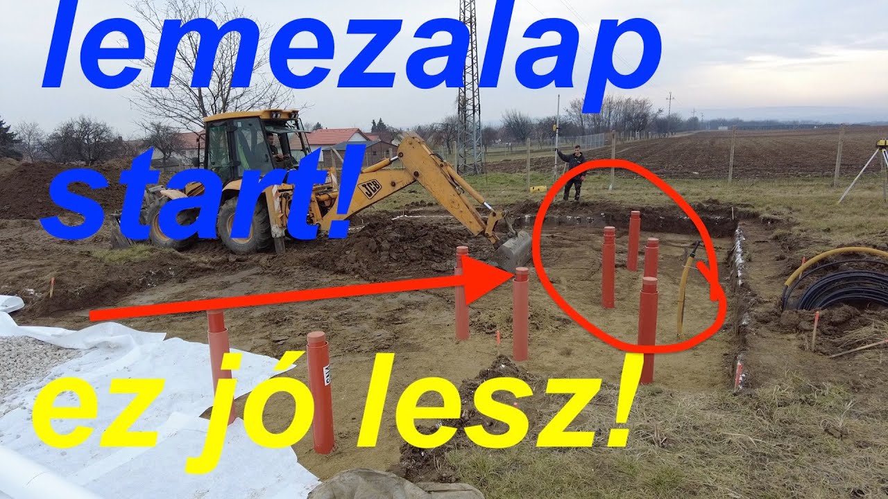 Lemezalap készül egy alacsonyenergiás ház alá!