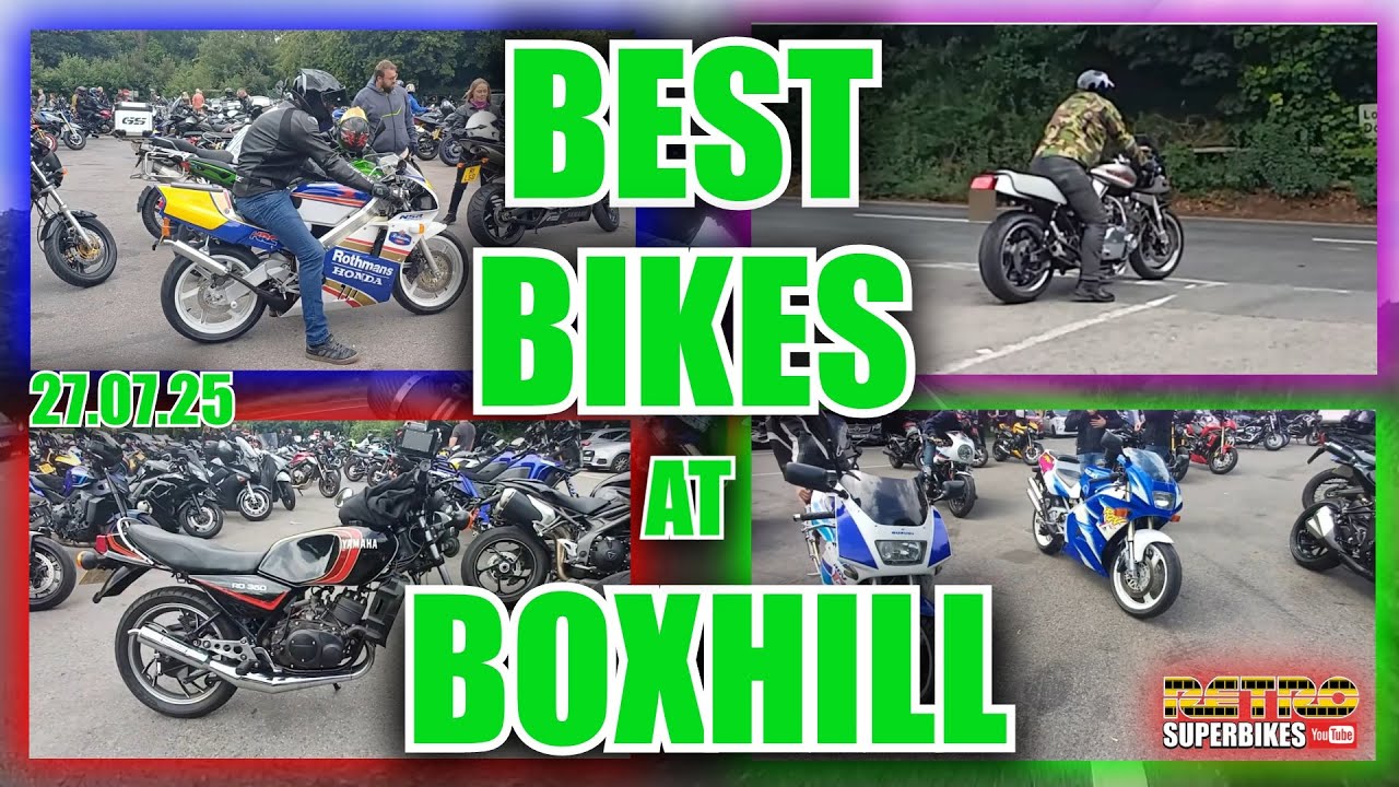 The Best Bikes at Boxhill 27th July 2025 - NSR250R - RGV - RD350 - Suszuki Katana and more...