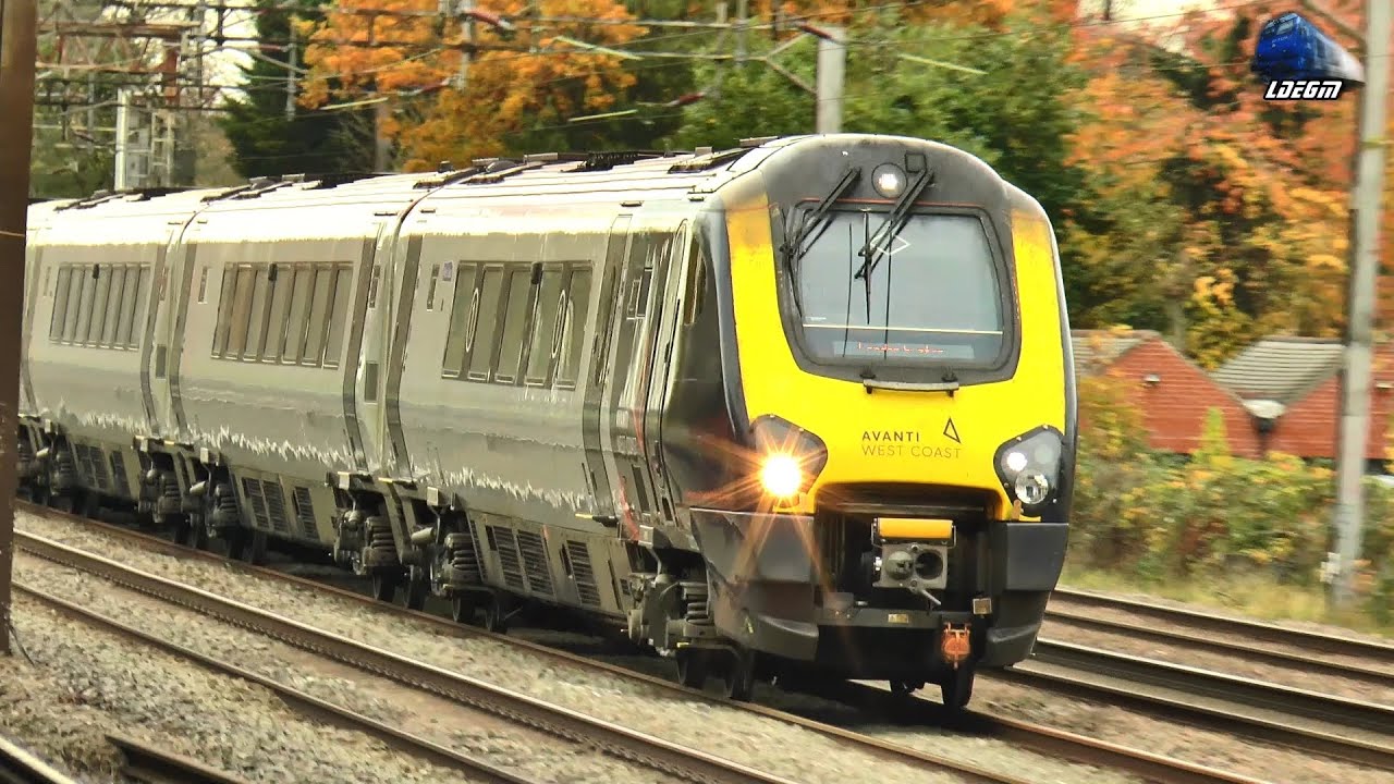 British Rail Class 221 Super Voyager 🚄 Diesel High Speed Trains in London - 22 November 2023