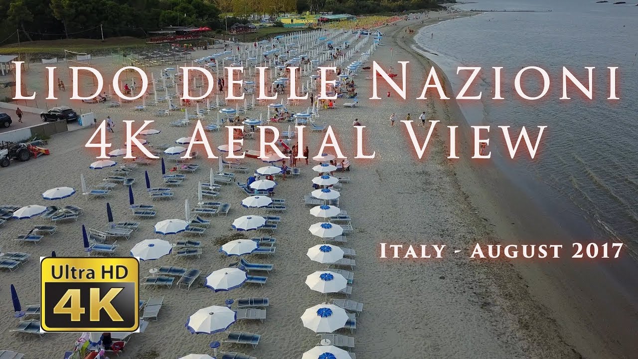 Lido delle Nazioni - 4K Aerial view