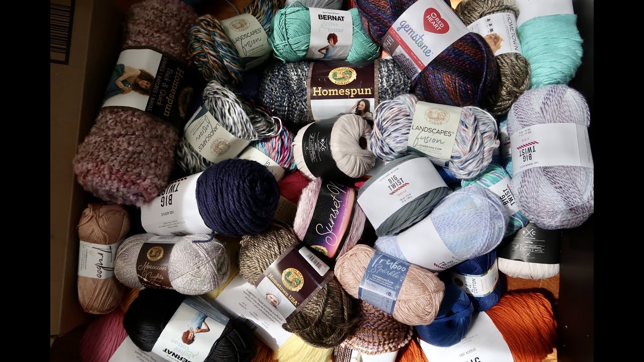 Super Jo Ann Yarn Haul - Lion Brand - Red Heart - Bernat - Big Twist | easy crochet for beginners