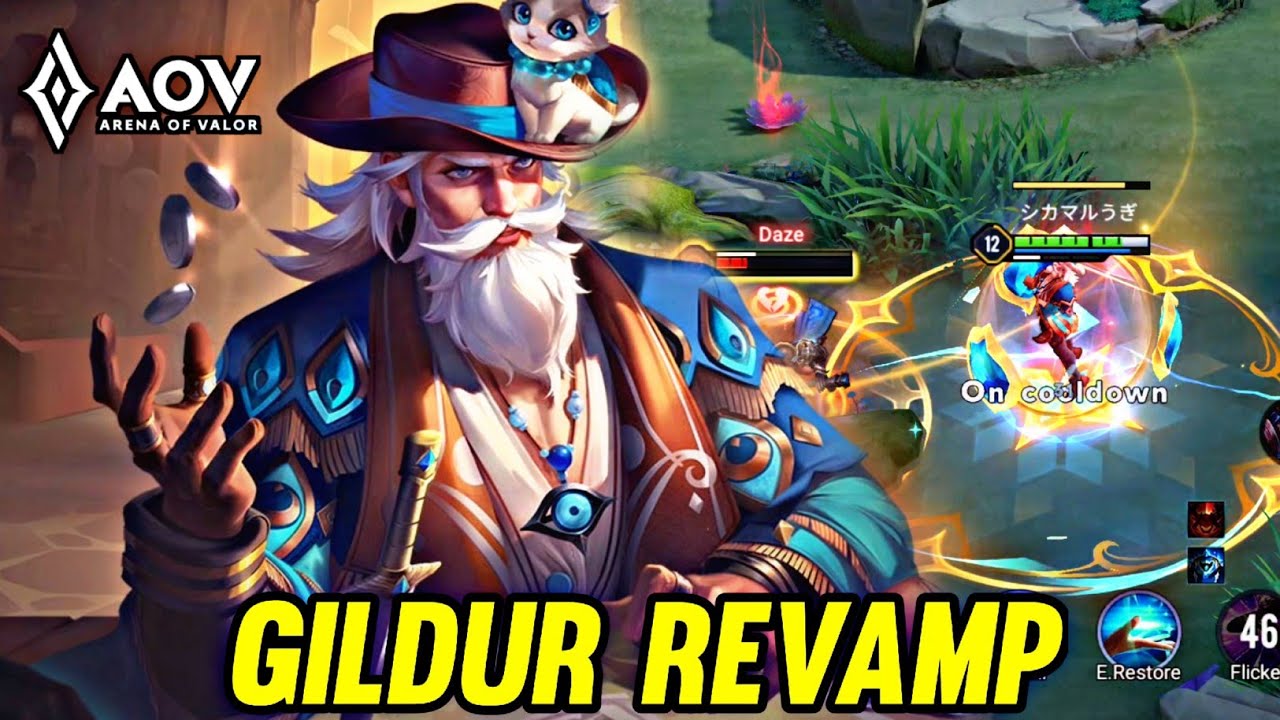 AOV : GILDUR REVAMP NEW PATCH - ARENA OF VALOR LIENQUAN MOBILE