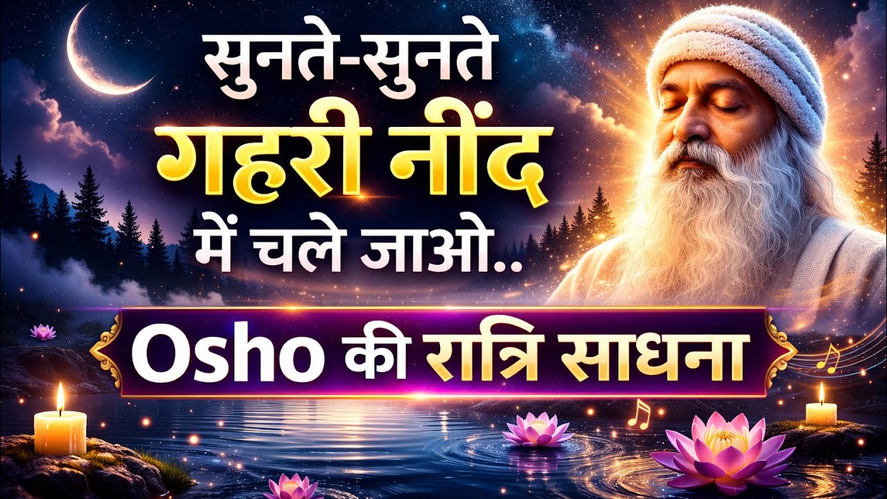 OSHO - इसे सुनते-सुनते सो जाओ | #oshohindi #mindrelaxingvideo 