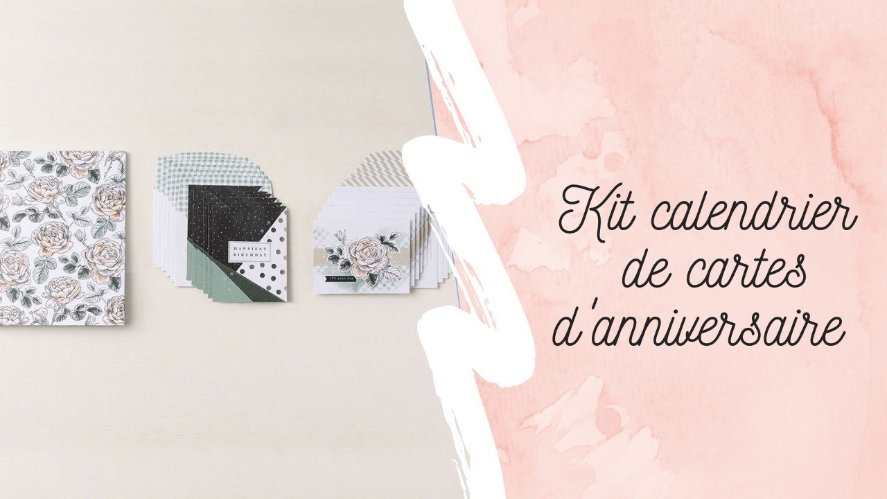 Kit de calendrier de cartes d'anniversaire Stampin'Up!