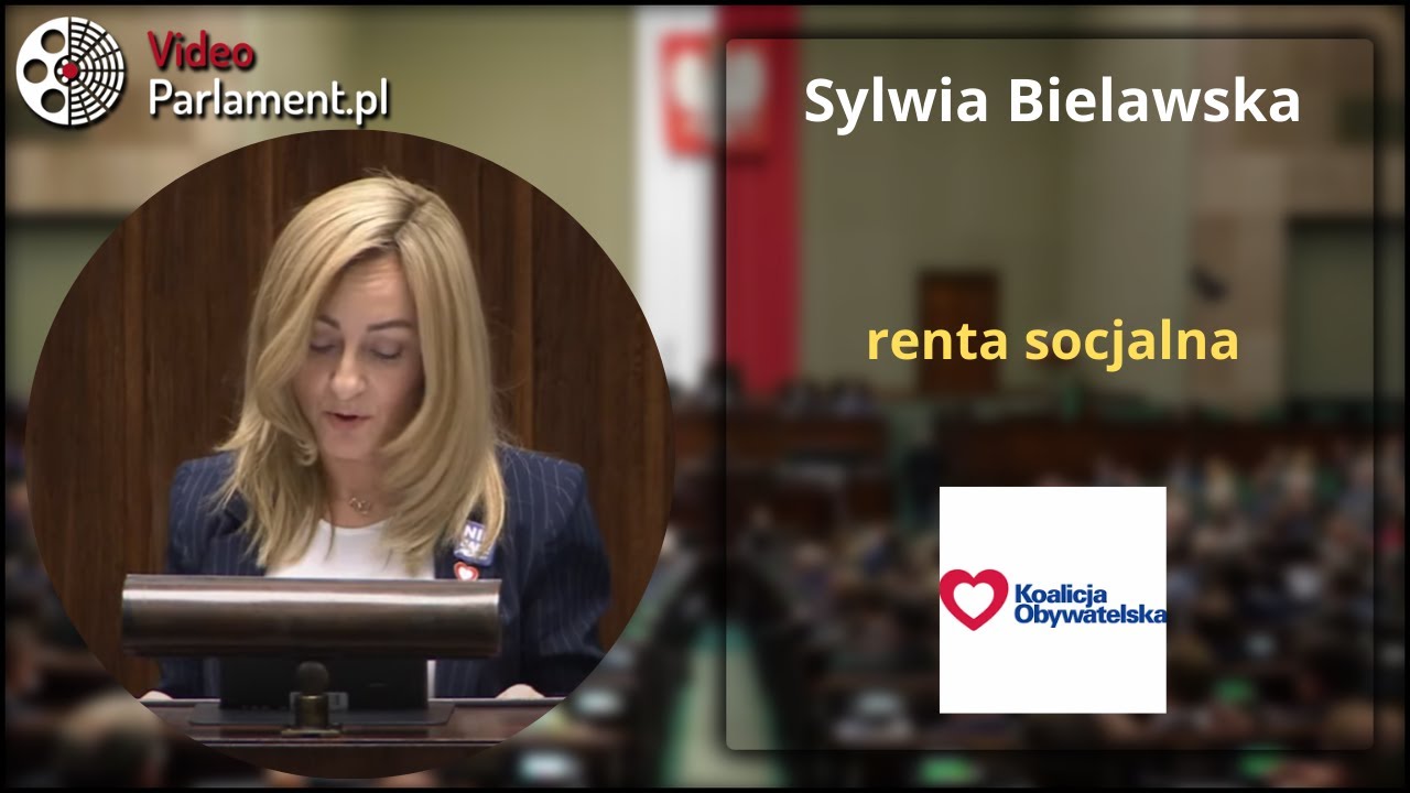 Sylwia Bielawska - o rencie socjalnej