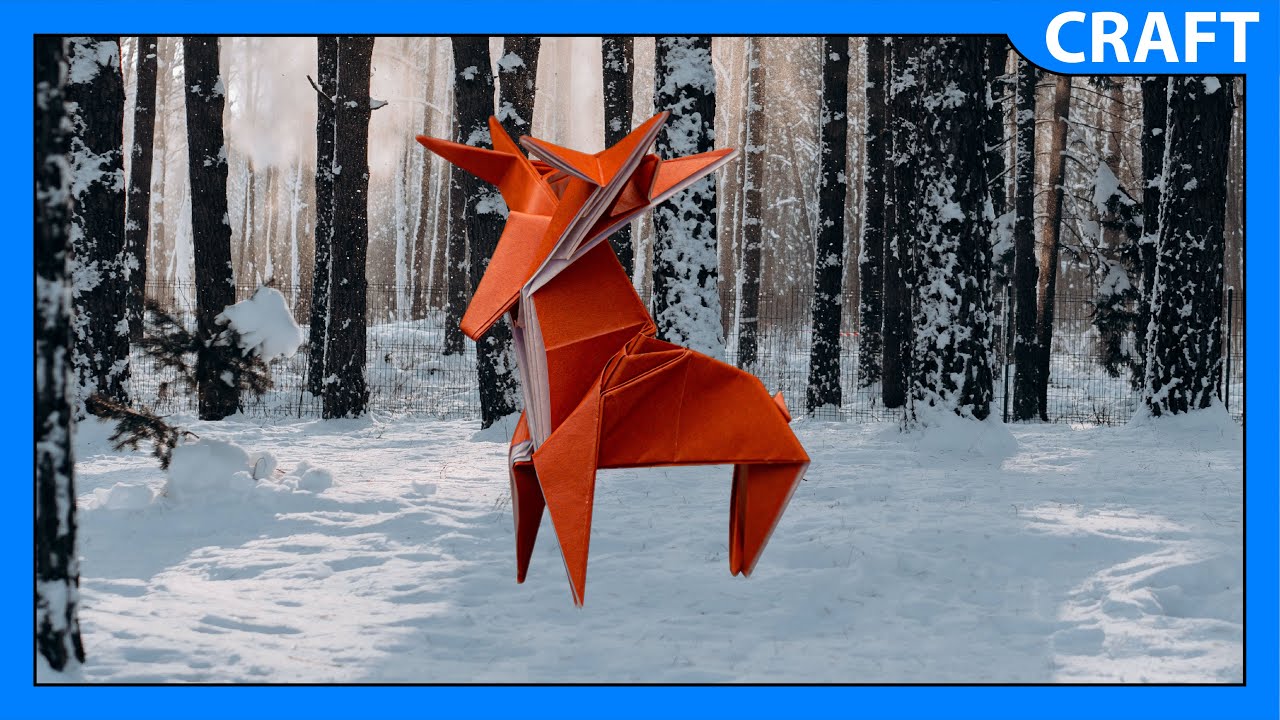 Origami Reindeer | DIY Christmas Decorations