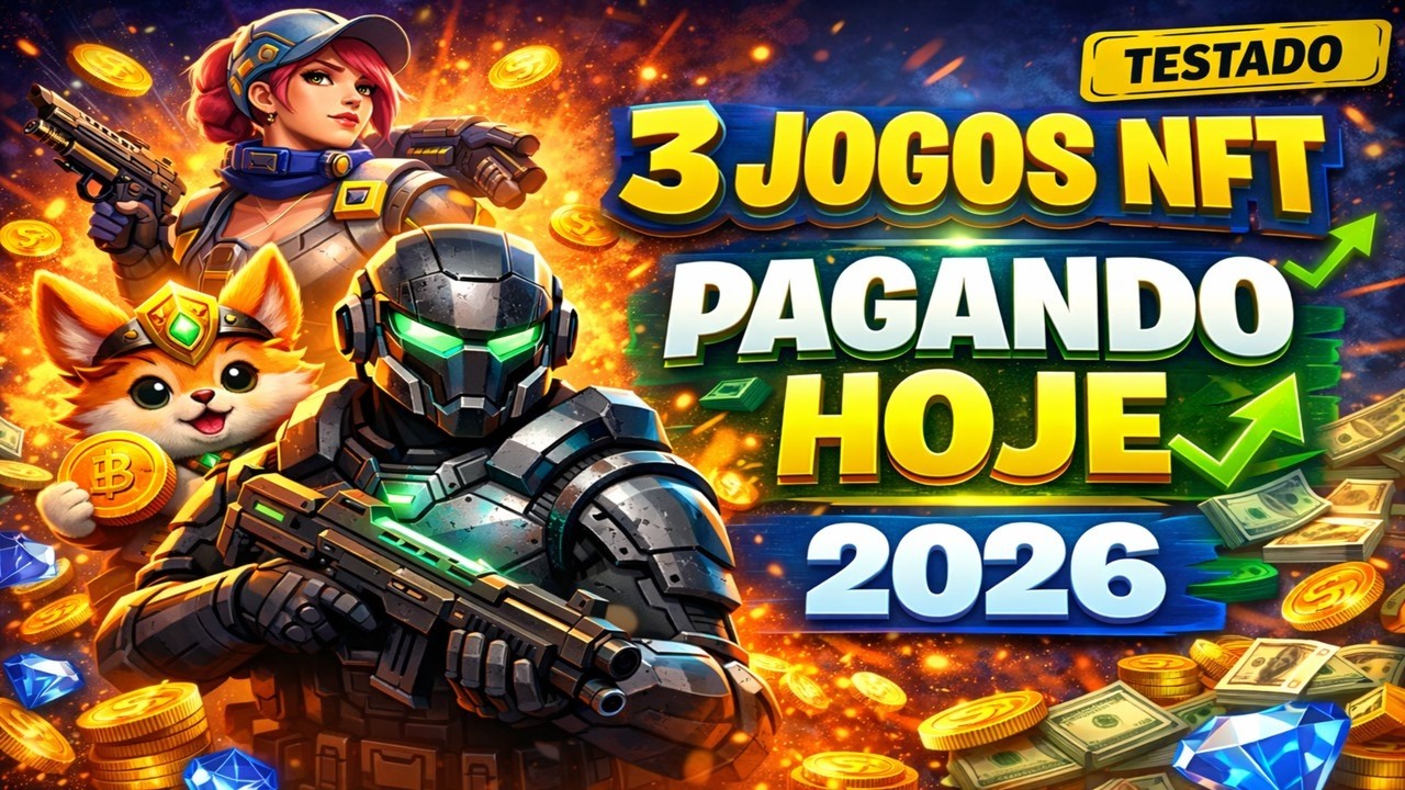3 JOGOS NFT PAGANDO AGORA GR&Aacute;TIS! (GANHE DINHEIRO NO PC E CELULAR)
