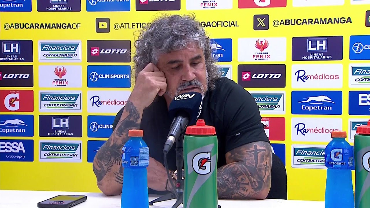 Rueda de prensa de Bucaramanga tras su partido con Alianza Valledupar