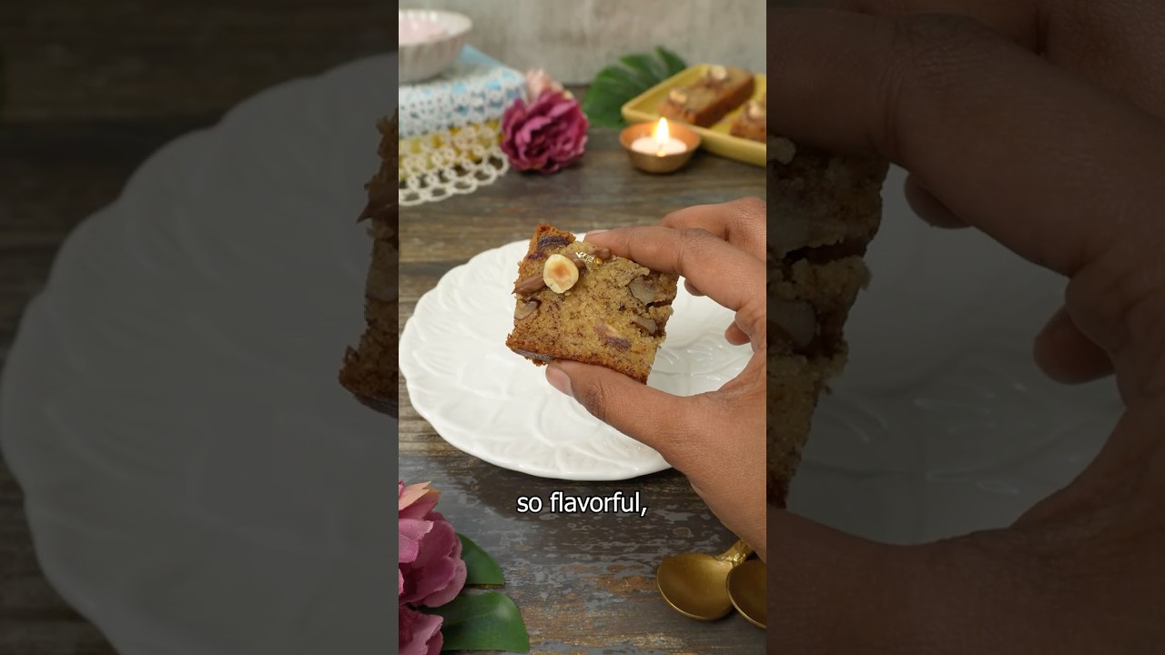 Banana Dates and Walnut Cake🌿 Eggless Dates and Walnut Cake🌿 Banana Dates Bread🌿Recipe is pinned