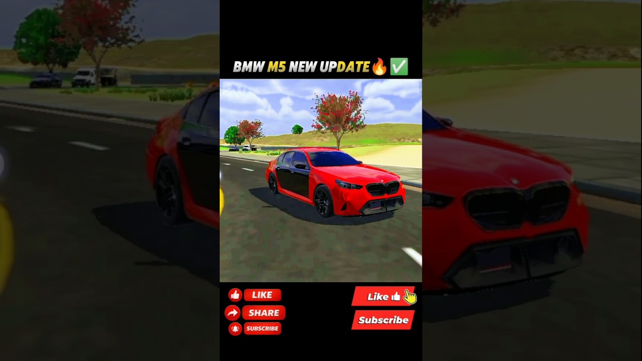 BMW M5 न्यु UPDATE 🤩🔥| indan vehicles simulator 3D game का| 
