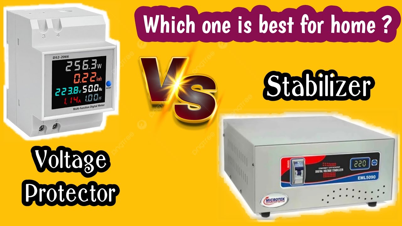 Voltage Protector vs Stabilizer | Difference between Stabilizer & Voltage protector