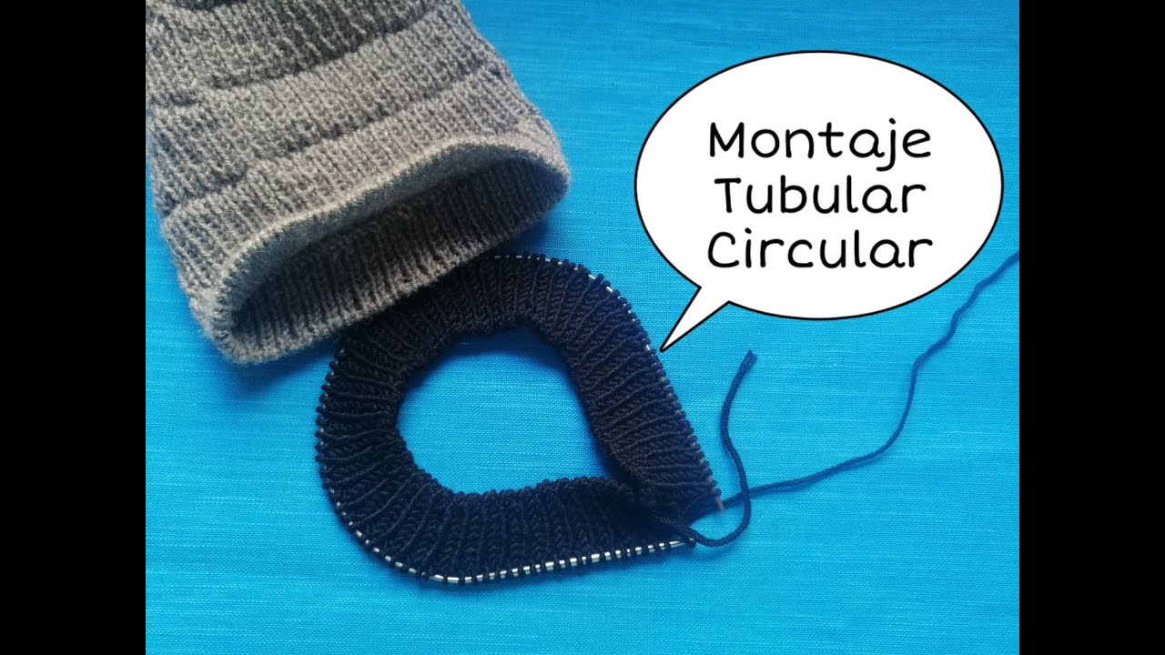 Aprende a realizar montaje tubular circular 🥢 🧶
