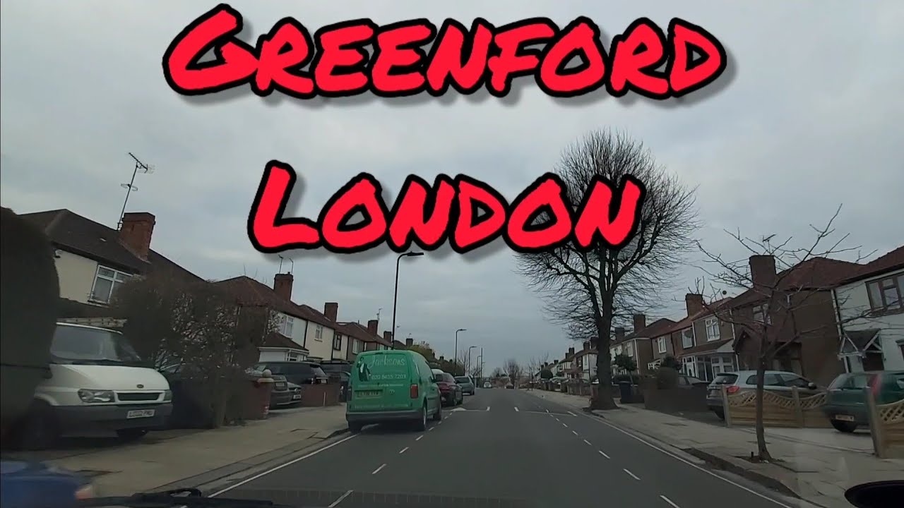Driving in Greenford London, Early Morning beautiful weather