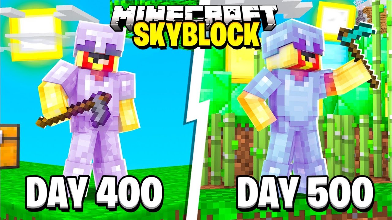 I Spent 500 Days in Cubecraft Skyblock... (Minecraft Bedrock)