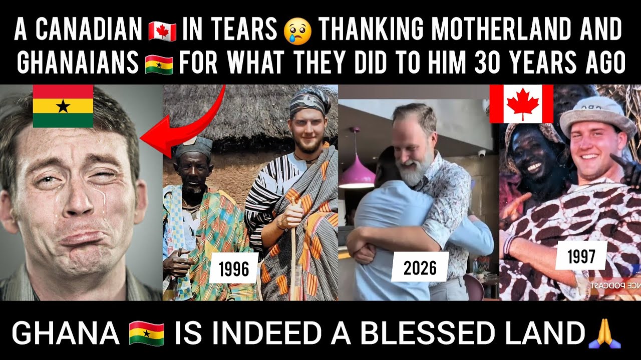 Канадец 🇨🇦 в слезах 😢 благодарит Родину и ганцев 🇬🇭 за то, что они сделали с ним 30 лет назад.