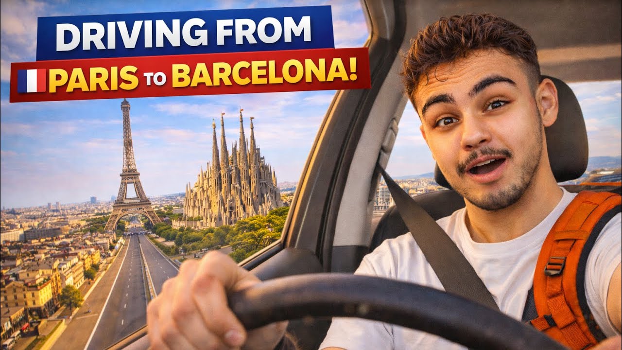PARIS TO BARCELONA ROAD TRIP 🇫🇷➡️🇪🇸 | EUROSUMMER 2025