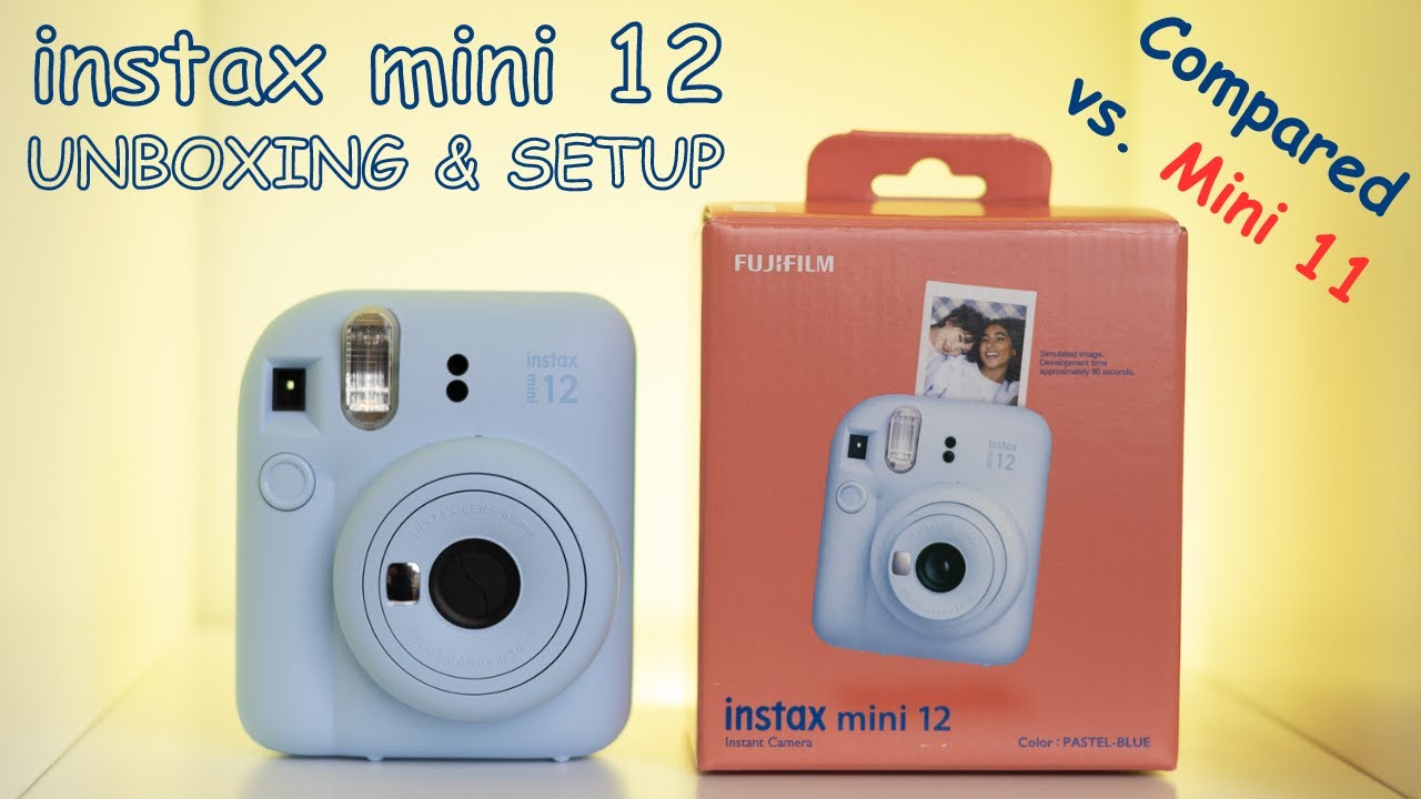 Fujifilm Instax Mini 12 Unboxing Setup & COMPARED to Mini 11