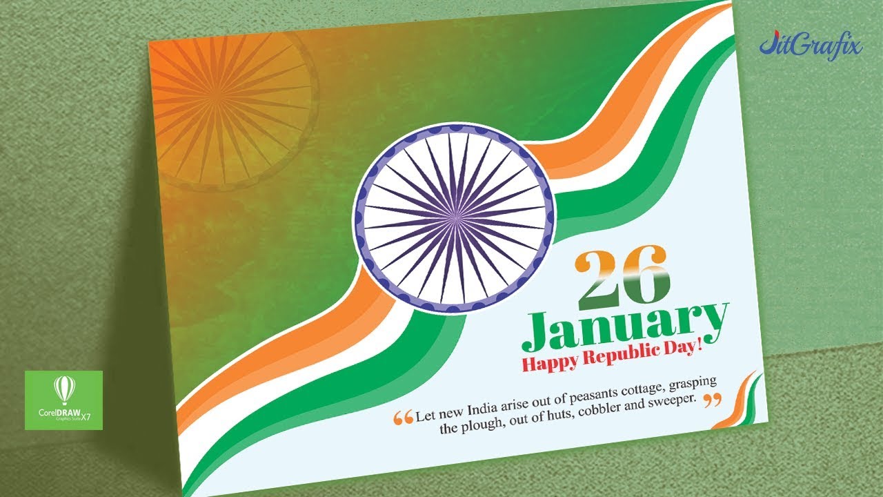 Postcard/Flex in Coreldraw x7 Tutorial | Greeting Card Design | creative mailer design