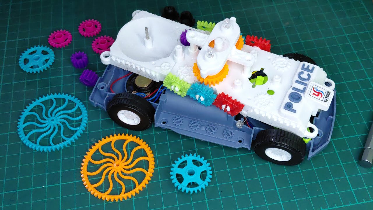 Transparent Gears Police Car Toy – SEE What’s Inside & Gear Not Moving FIX / Repair
