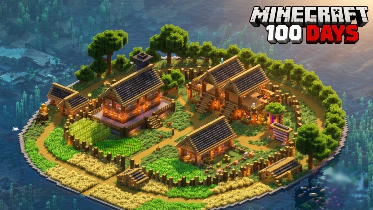 I Spent 100 Days Building the ULTIMATE Island Base in Minecraft Hardcore Survival