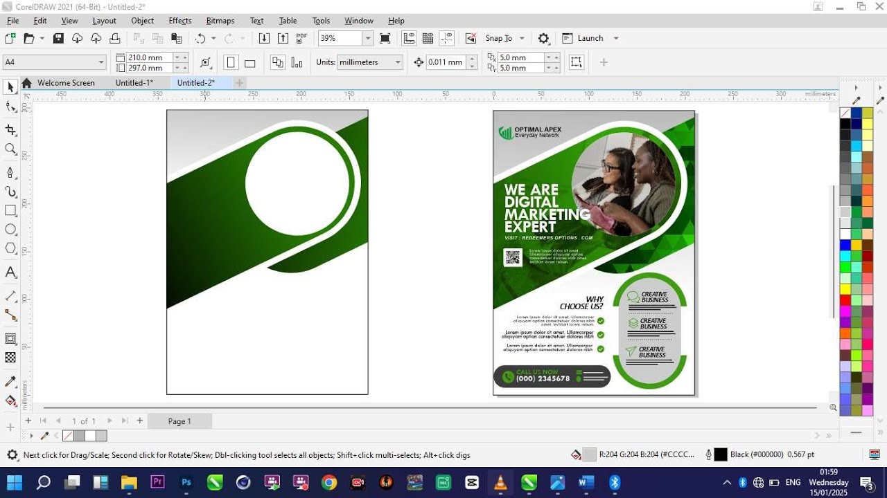 Full Course Of CorelDraw Graphic Suite 2025 -Best Tips For Experts and Beginners Art of Flyer Design