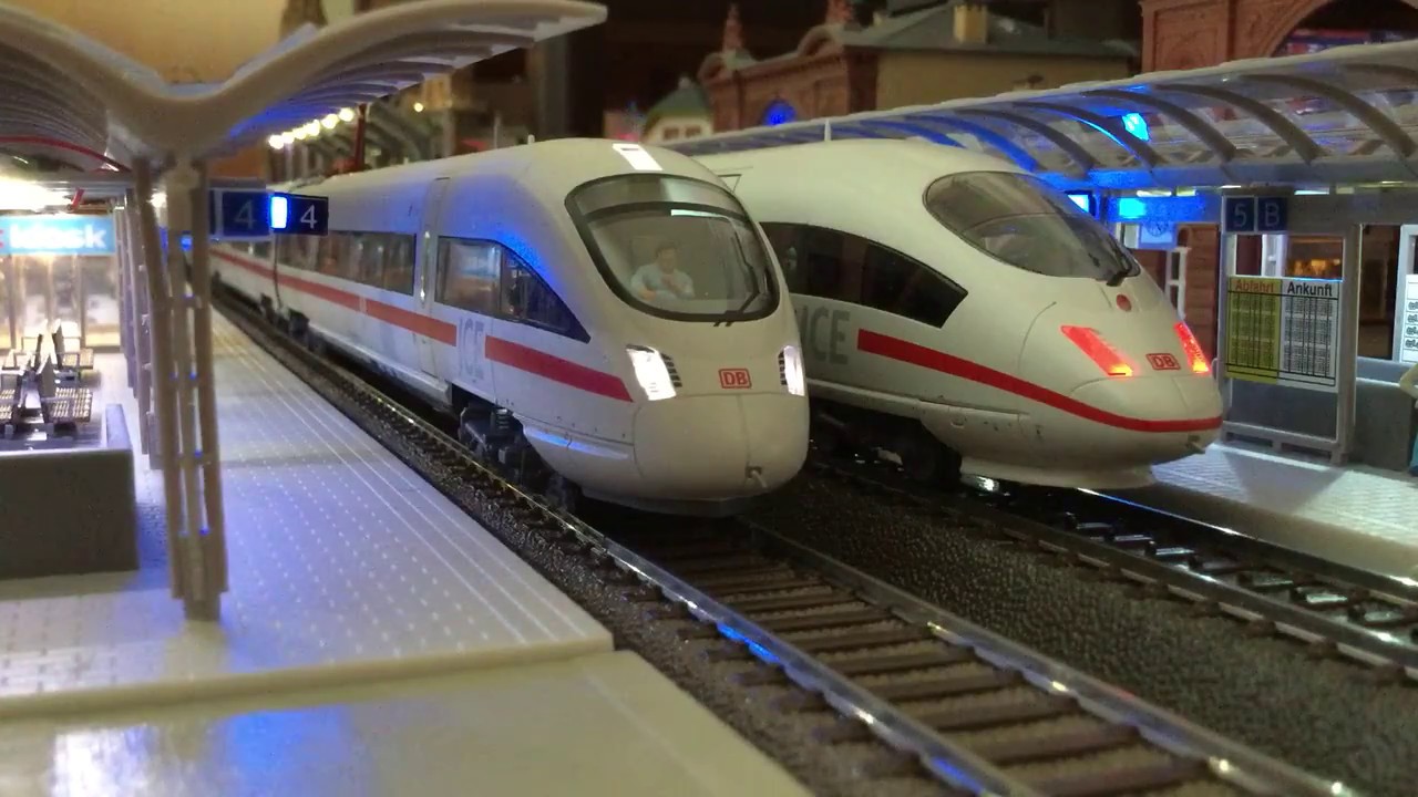 HO station diorama DB ② - ICE, high speed trains