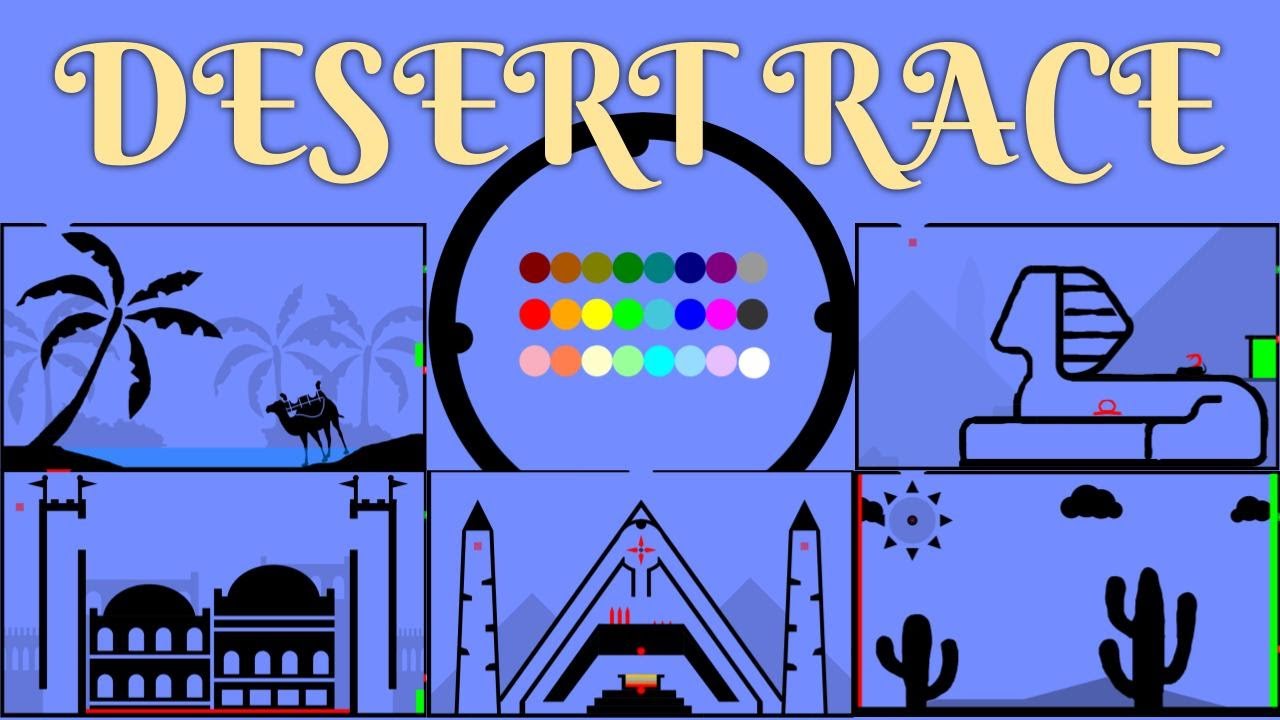 24 Marble Race EP. 14: Desert Race (by Algodoo)