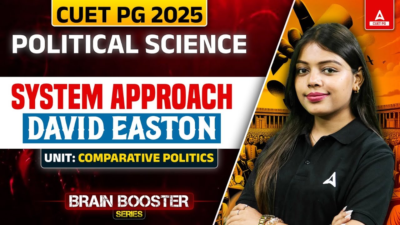 System Approach : David Easton | CUET PG Political Science 2025 | Comparative Politics