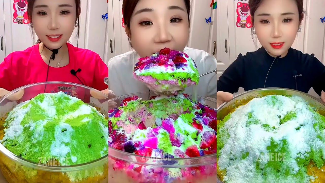 PART-4|| ASMR YY ICE EATING IN ALL FORMS WITH ONLY DRY TOPPINGS 