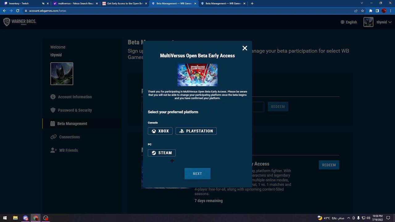 How to redeem Your MultiVersus Code on Playstation / Xbox / Steam *STEP BY STEP*
