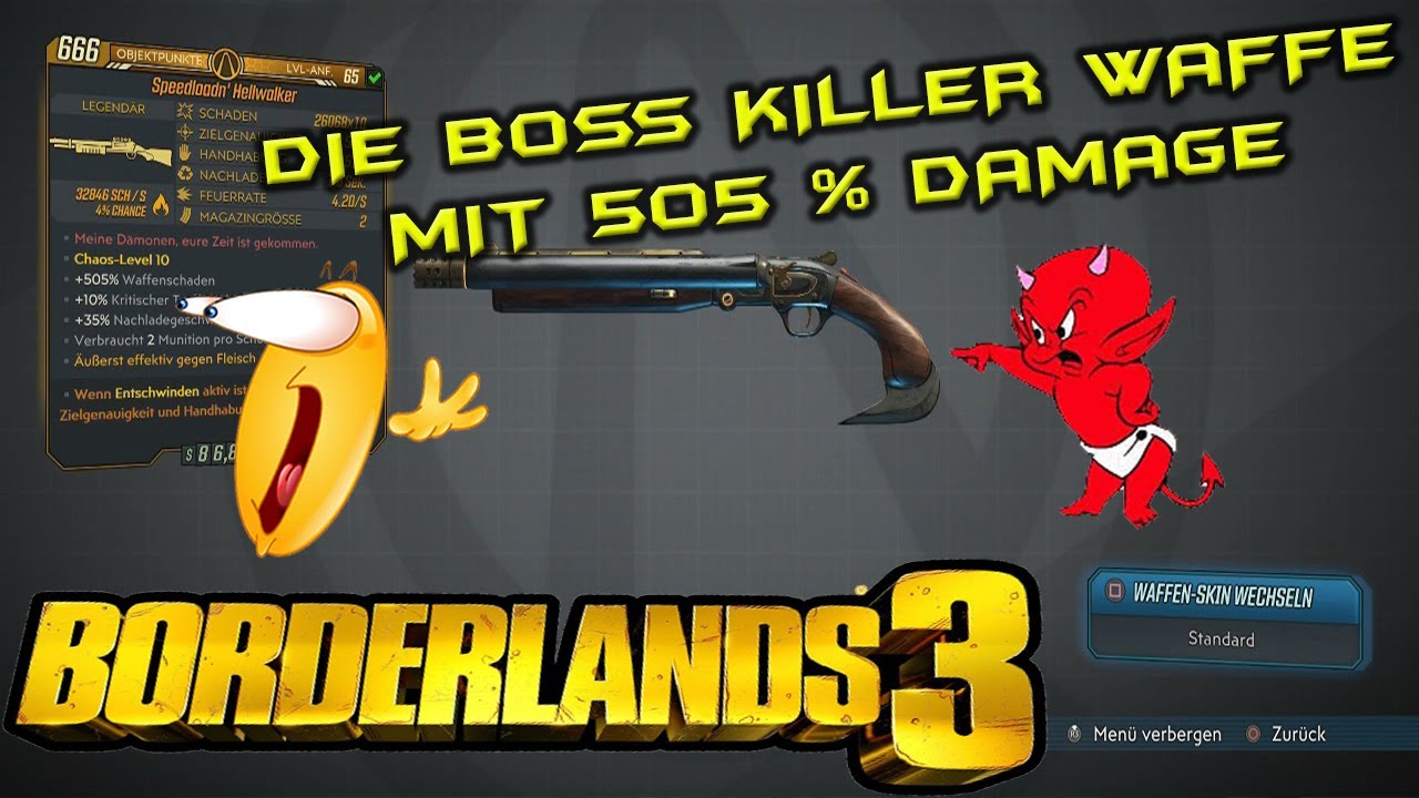 Borderlands 3 BL3 - BOSS KILL EASY - Die Hölle hat eine Waffe Geboren [Deutsch] HD+