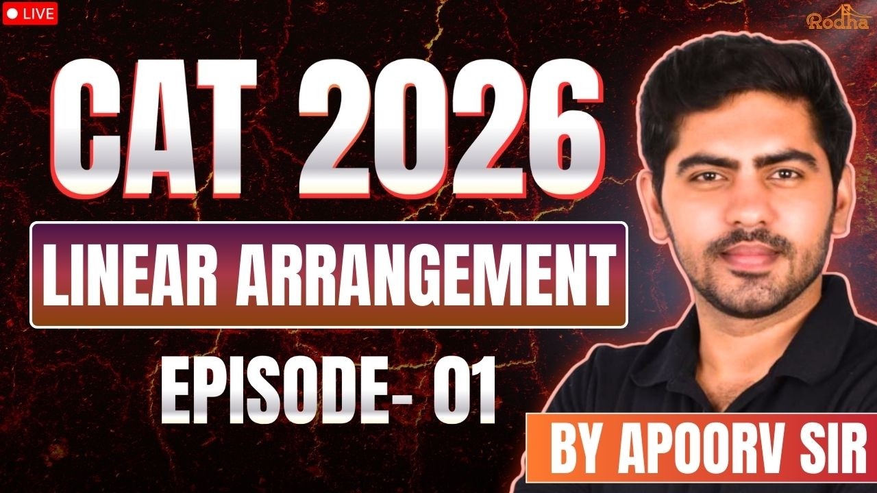 Master Linear Arrangements- 1 | LRDI Live Class for CAT 2026 |  Apoorv Sir Rodha