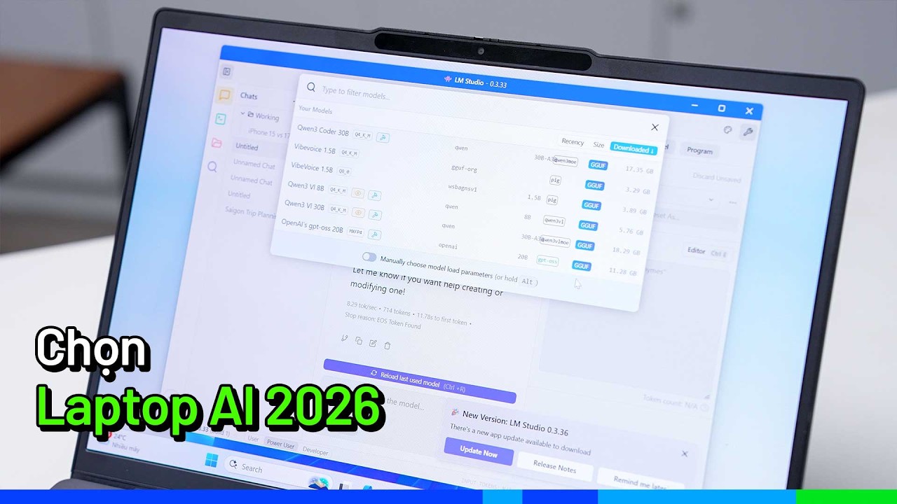 C&aacute;ch chọn Laptop chạy AI (2026): Đừng tin v&agrave;o NPU! (Nh&igrave;n v&agrave;o GPU, VRAM, Model AI bạn d&ugrave;ng)