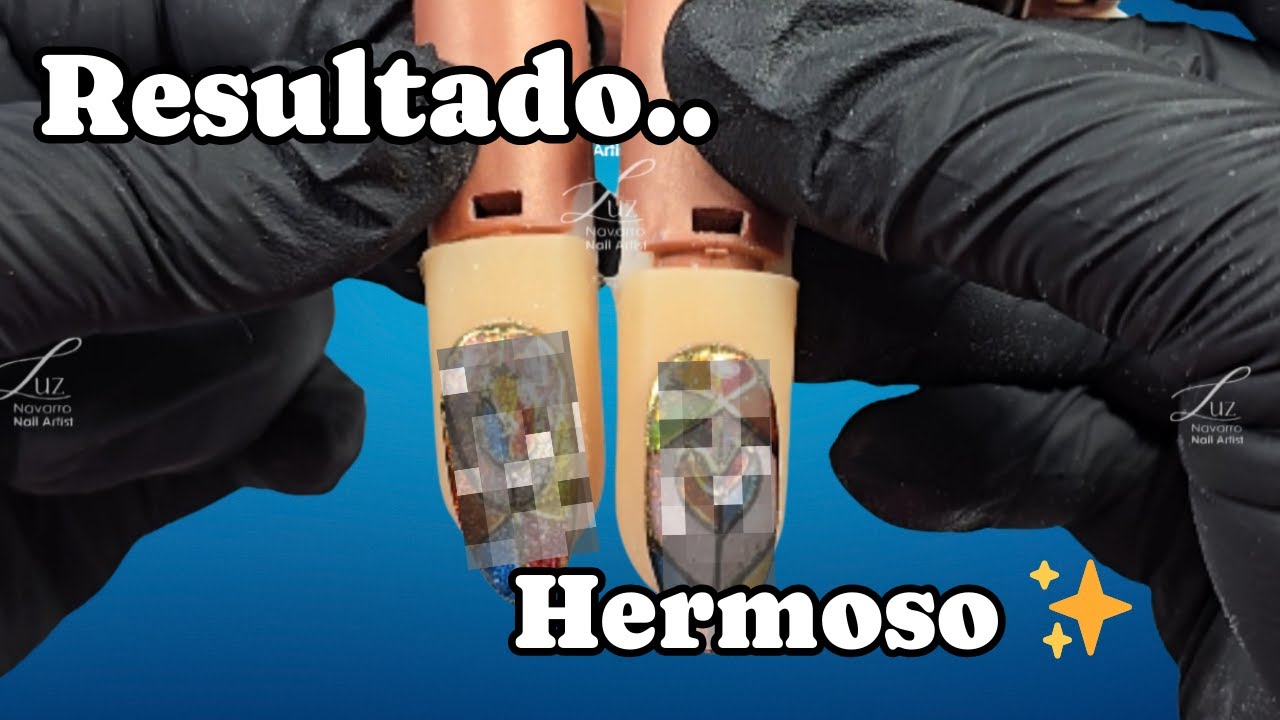 Técnica Vitral en Uñas te Enseño Cómo Hacerlo