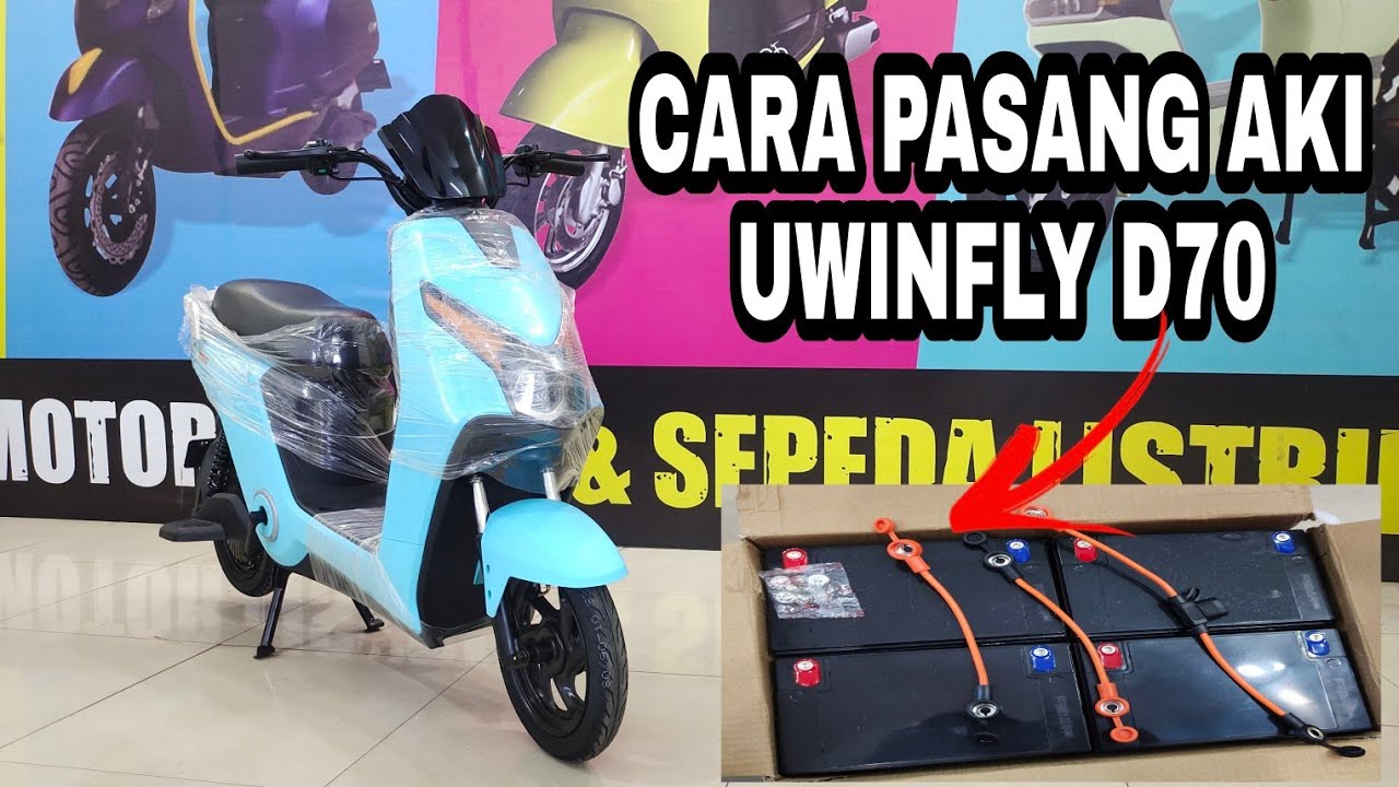 Cara Pasang Aki Sepeda Listrik Uwinfly D70