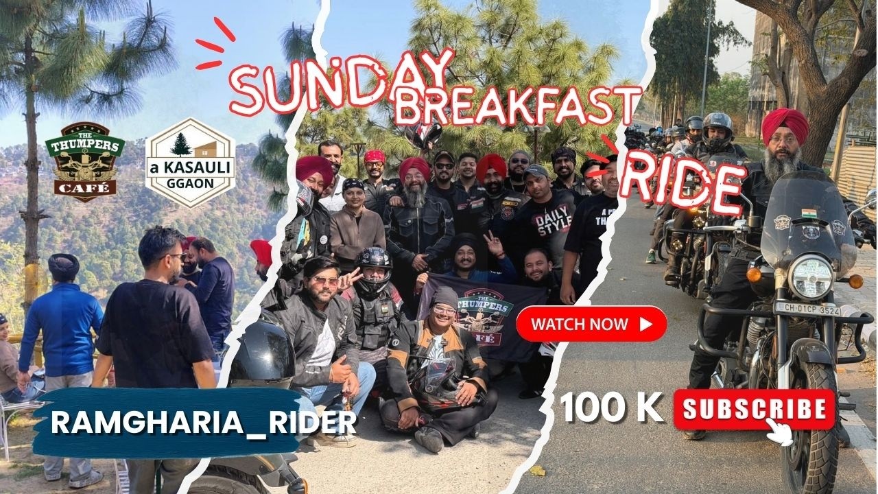 Ride to Kasauli hills, KASAULI GGAON RESORT- Sunday Breakfast Ride with Thumpers Cafe