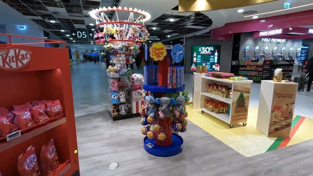 Walking Tour of Prague Airport: From the Luggage Checkpoint to the Gate
