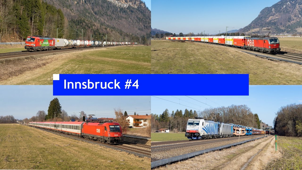 Treinspottip naar Innsbruck #4 // Inntalbahn in Duitsland en Oostenrijk [4K]