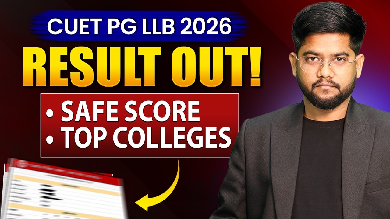CUET PG LLB 2026 Result Out! 🔥 DU & BHU Safe Score | Top Colleges & Expected Cutoff