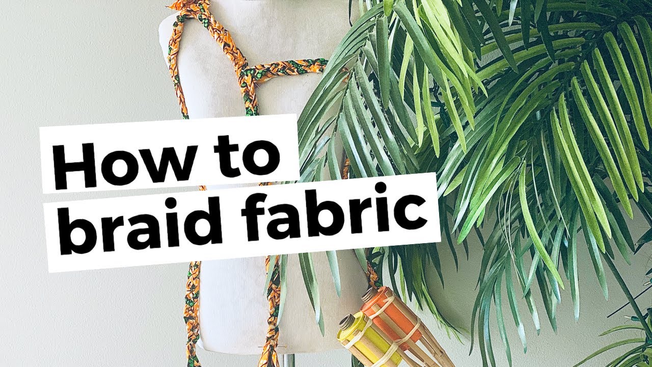 How To Braid Using Ankara Fabric  (Four Strands)