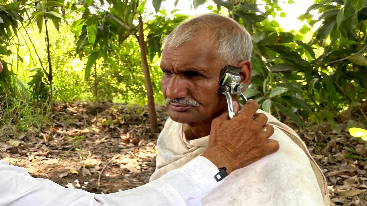 ASMR 100 Year Old Hair Cutting ✂️ With Barber is Old 😔