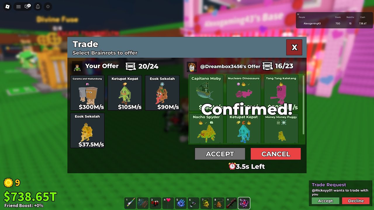 R🔴 LIVE: Trading for INSANE Brainrots | Steal a Brainrot (Roblox) #stealabrainrot #roblox #livestrea
